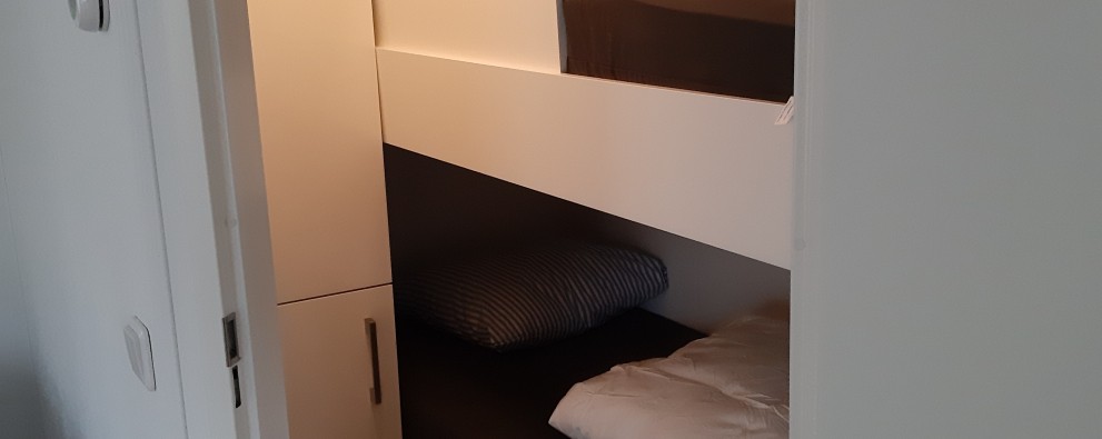 Slaapkamer met stapelbed