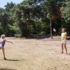 Badminton in de natuur