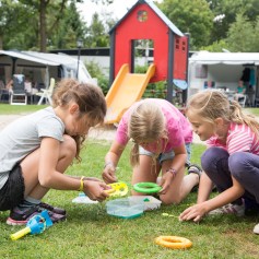 Ontdekken bij de tent
