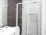 Badkamer chalet met overdekt terras