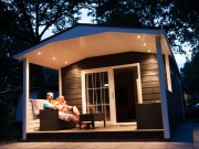 Lodge bij moonlight