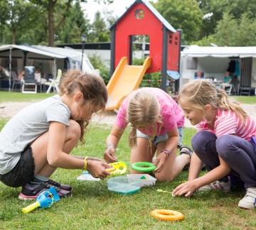Ontdekken bij de tent