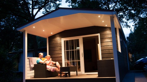 Lodge bij moonlight